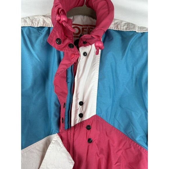 1980s - 90s Roffe Women’s Size 8 Ski Suit One Piece Snowsuit Full Zip Pink VTG - Picture 16 of 16